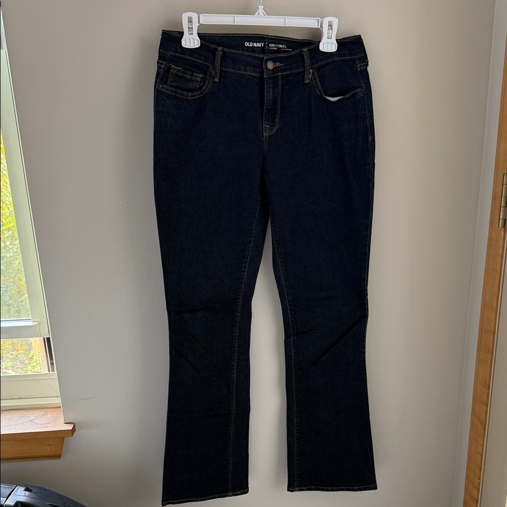 Old Navy Women's Dark Blue Boot Cut Jeans